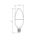 EUROELECTRIC Лампочка EUROELECTRIC LED CL 9W 900Lm E14 4000K (LED-CL-09144(EE))