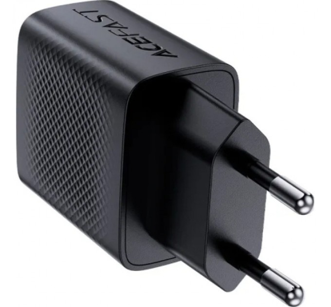 Acefast Зарядний пристрій Acefast USB-C 20W + Type-C cable A82 Fast Charger Black (6974316280057)