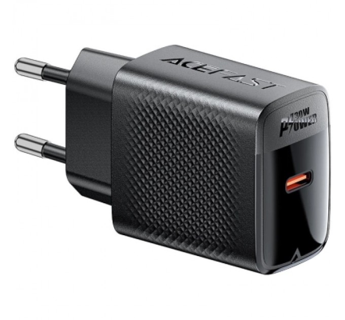 Acefast Зарядний пристрій Acefast A102 USB-C PD30W GaN Black (6974316283287)