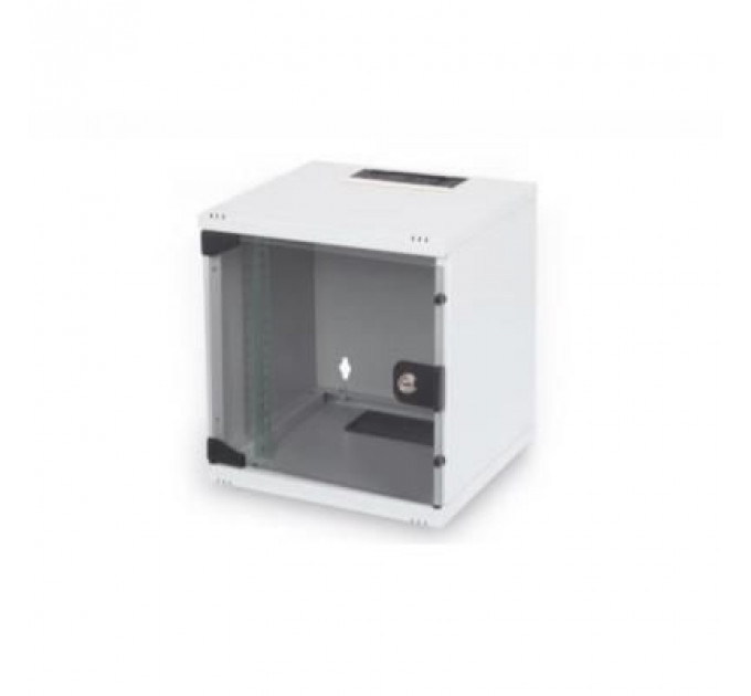Шафа настінна Digitus 6U 10" 312x300, glass door, 30kg max, grey (DN-10-05U-1)