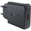 Acefast Зарядний пристрій Acefast A65 USB-C PD20W GaN ultra-thin Black (6974316282686)