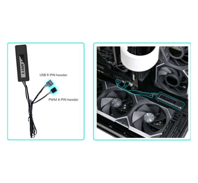 Lian Li Контроллер вентилятора Lian Li Wireless Controller, Black (G89.RF-T-B.01)