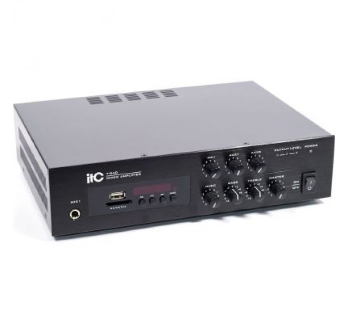 ITC Підсилювач ITC 40 Вт з USB/SD (T-B40)