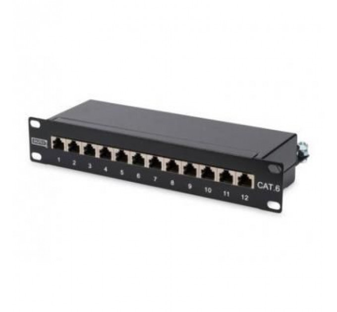 Патч-панель Digitus 10" 1U 12 портов cat.6 STP в сборе (DN-91612S)