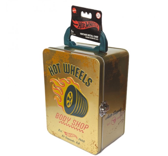 Hot Wheels Ігровий набір Hot Wheels Вінтажний контейнер для 18 машинок, золотистий (HWCC22G)