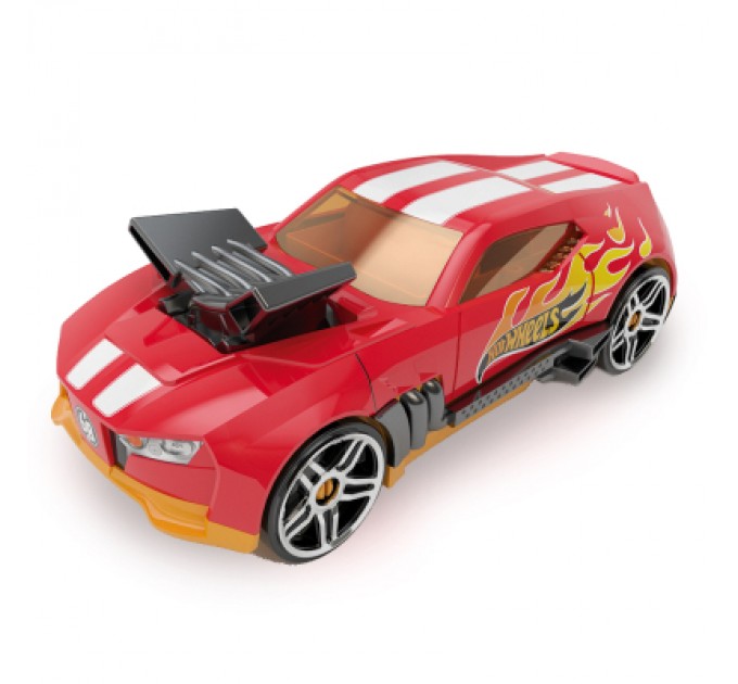 Hot Wheels Ігровий набір Hot Wheels Гоночний автомобіль-гараж Червоний 2 в 1 (HWCC15R)