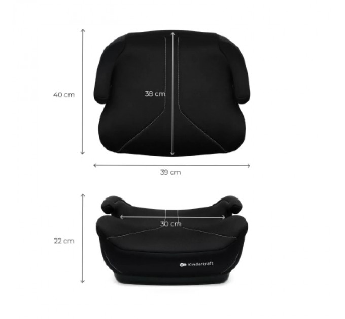Kinderkraft Автокрісло Kinderkraft i-Boost 2 бустер Black (KCIBOO02BLK0000) (5902533929153)