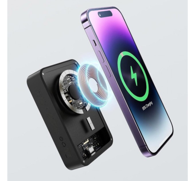 Baseus Батарея універсальна Baseus Magnetic Mini Wireless 20000mAh 20W, Black (PPCX150001)