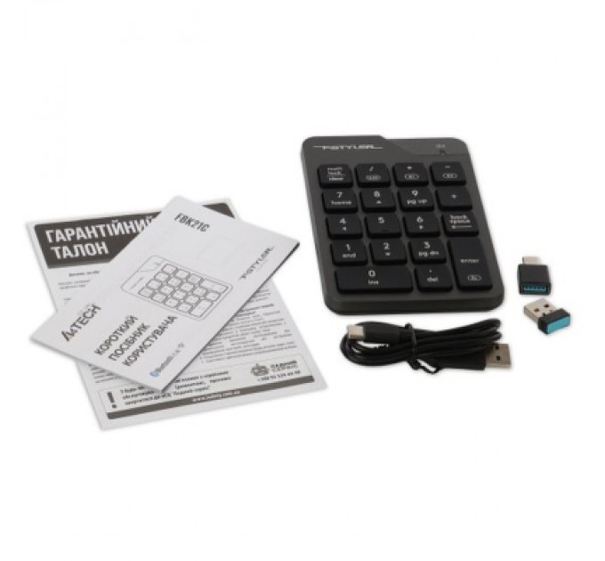 A4Tech Клавіатура A4Tech FBK21C Wireless/Bluetooth Smoky Grey (4711421995108)