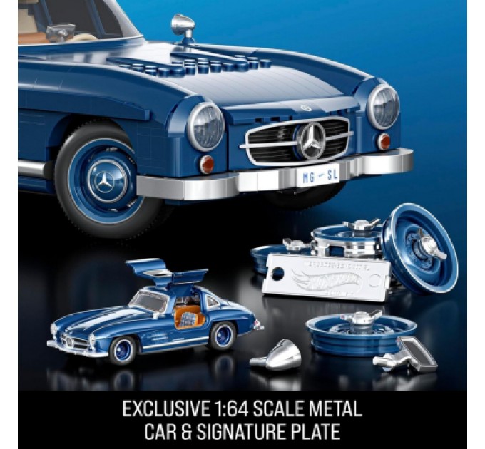 Hot Wheels Конструктор Hot Wheels Brick Shop Mercedes-Benz 300 SL 1600 деталей (HWW25)
