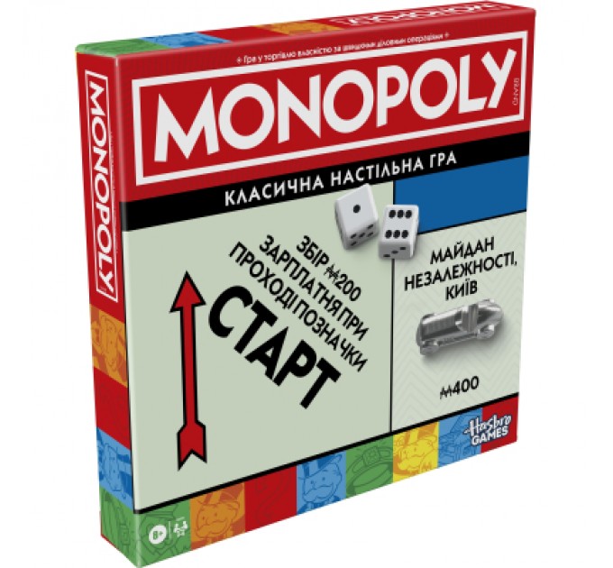 Hasbro Настільна гра Hasbro Gaming Монополія класична оновлена (G0009)