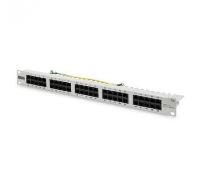 Патч-панель Digitus 19" 1U 50 портов cat.3 UTP в сборе, grey (DN-91350-1)