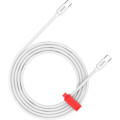 Canyon Дата кабель USB-C to USB-C 2.0m CC100AB 100W Braided White Canyon (CND-CC100AB20W)