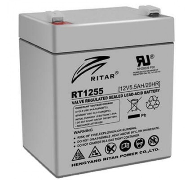 Ritar Батарея до ДБЖ Ritar AGM RT1255, 12V-5.5Ah (RT1255)