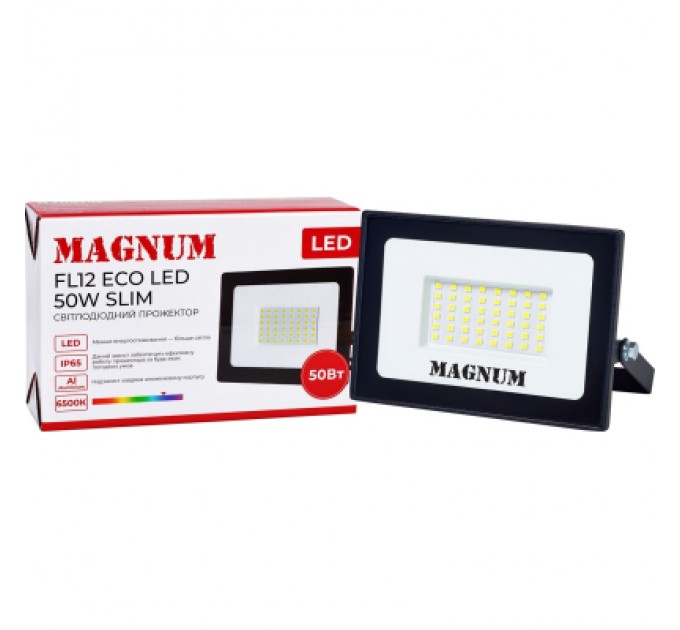 MAGNUM Прожектор MAGNUM FL12 ECO LED 50Вт slim 6500К IP65 (90018085)