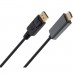 Vinga Кабель мультимедійний Display Port to HDMI 1.8m v1.4/v2.1 4K120/8K60 Vinga (VCPDP14HI211.8)