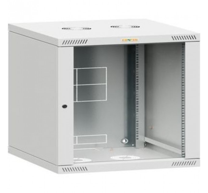 Шафа настінна Conteg 9U 19" глибина 450мм, розібрана, RAL7035 (RQN-U-09-60/45)