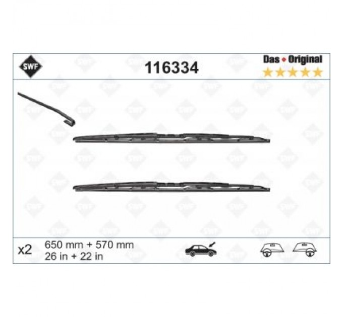 SWF Щітка склоочисника SWF 116334
