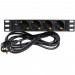 Силовий блок 10" 1U, 230V 4*schuko, 16A, 1.8м Kingda (KD-GER(16)N1004WPSBFE)