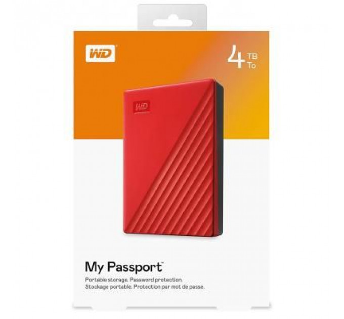 Зовнішній жорсткий диск 2.5" 4TB My Passport Portable WD (WDBPKJ0040BRD-WESN)