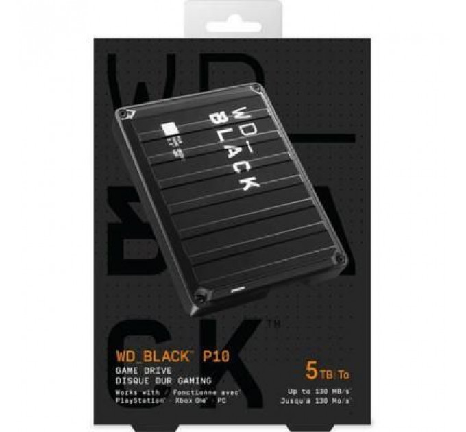 Зовнішній жорсткий диск 2.5" 5TB Black P10 WD (WDBA3A0050BBK-WESN)