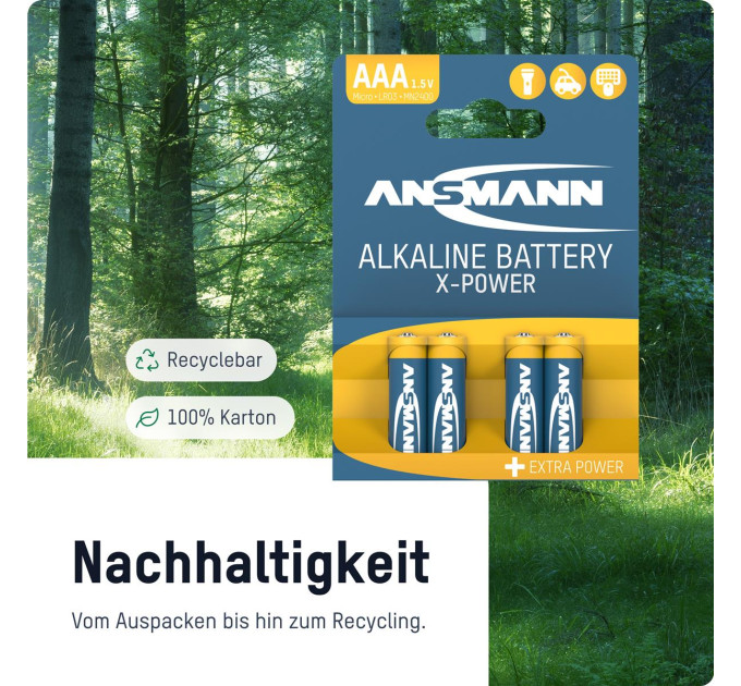 Ansmann Батарейка Ansmann X-Power AAA/LR03 BL 4шт