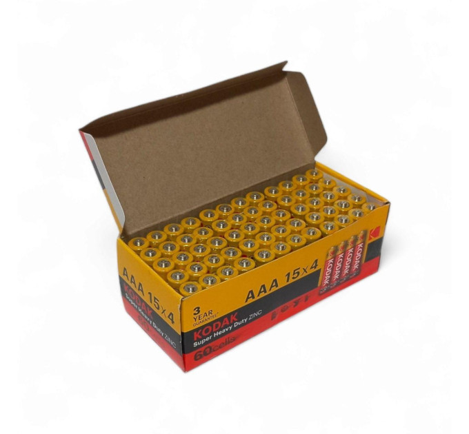 Kodak Батарейка Kodak Super Heavy Duty AAA/R3 60шт/уп