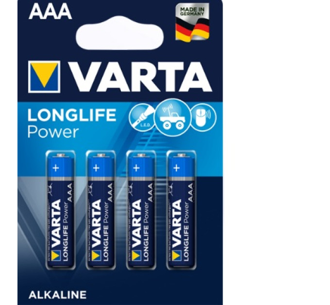 Varta Батарейка Varta Longlife Power 4903 (High Energy) AAA/LR03 BL 4шт