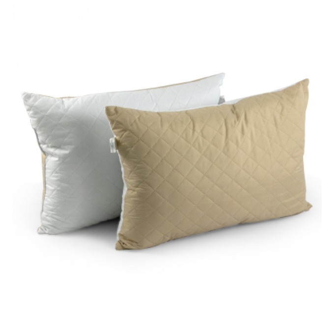 Руно Ковдра Руно набір ковдра 140х205 + 1 подушка 50х70 силіконова Бежева (К_924.52СЛ300_Бежевий)