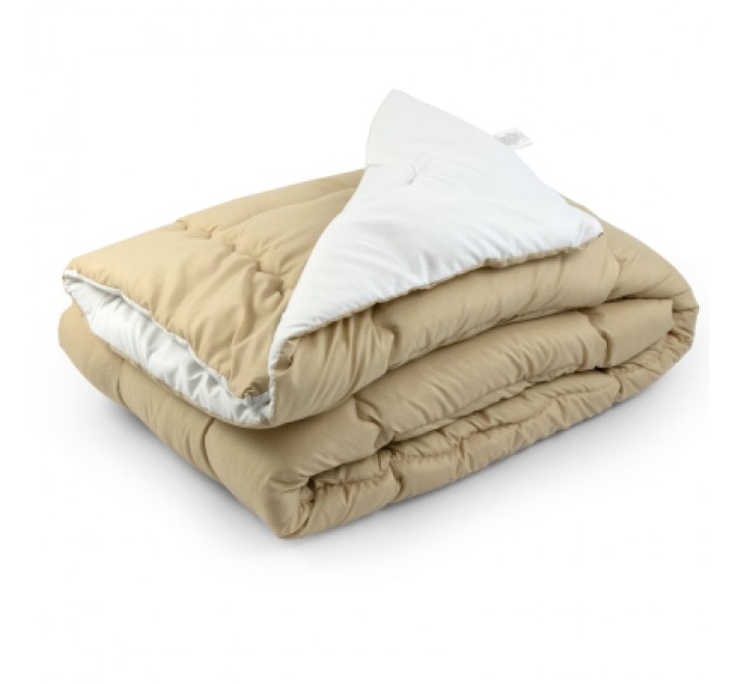 Руно Ковдра Руно набір ковдра 140х205 + 1 подушка 50х70 силіконова Бежева (К_924.52СЛ300_Бежевий)