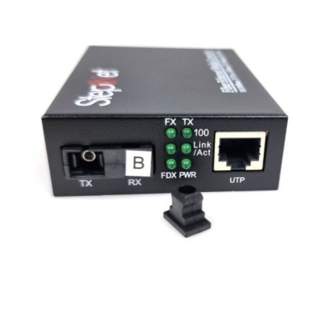 Step4Net Медіаконвертер 10/100Base-TX to 100Base-FX, SM, 1550nm, SC/PC, 20км Step4Net (MC-R-0,1-1SM-1550nm-20-LFP)
