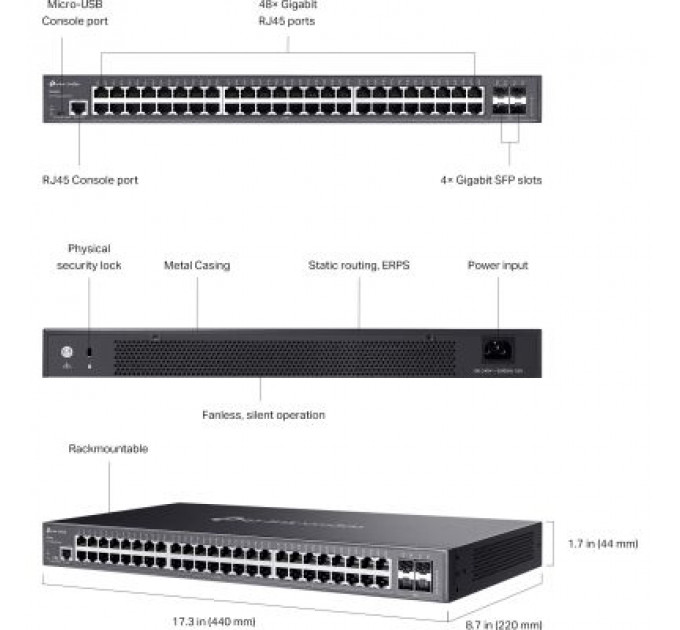 Комутатор мережевий TP-Link SG3452