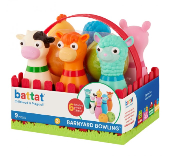 Battat Ігровий набір Battat для боулінгу - Весела ферма (BT1802Z)