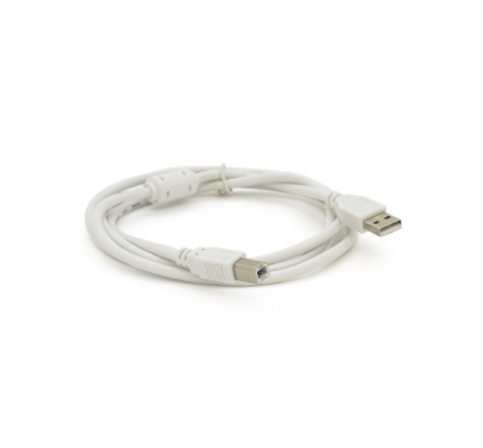 Voltronic Кабель для принтера USB 2.0 AM/BM 0.8m ferrite white Voltronic (YT-AM/BM-0.8W)
