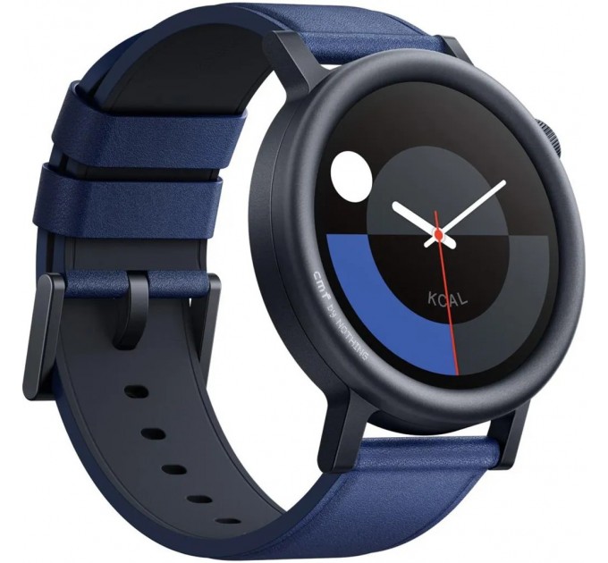 Nothing_ Смарт-годинник CMF by Nothing Watch Pro 2 Metal with Leather Strap D398 Blue (A10700016)_EU