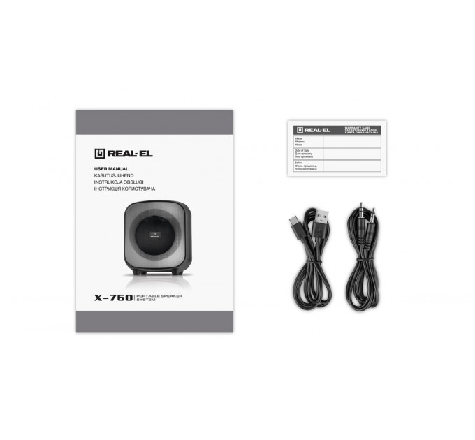 REAL-EL Акустична система REAL-EL X-760 Black