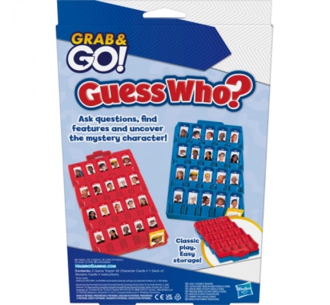 Hasbro Настільна гра Hasbro дорожня Вгадай хто? (F8257)