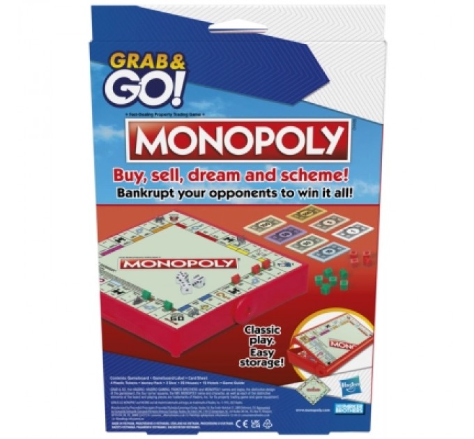 Hasbro Настільна гра Hasbro дорожня Монополія (F8256)