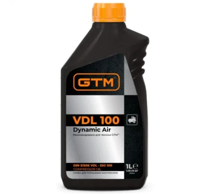 GTM Компресорна олива GTM 1л ISO 100 (Dynamic Air)