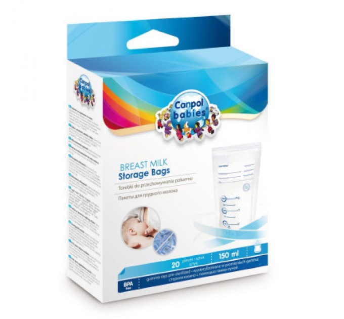 Canpol babies Пакет для зберігання грудного молока Canpol babies 20 шт (70/001)