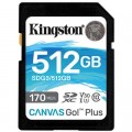 Kingston Карта пам'яті Kingston 512GB SDXC class 10 UHS-I U3 Canvas Go Plus (SDG3/512GB)