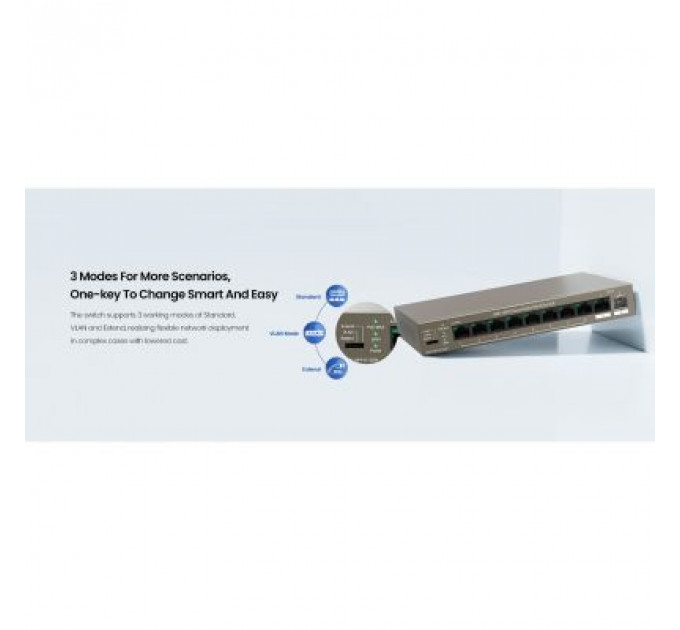 Комутатор мережевий Tenda TEG1110PF-8-102W