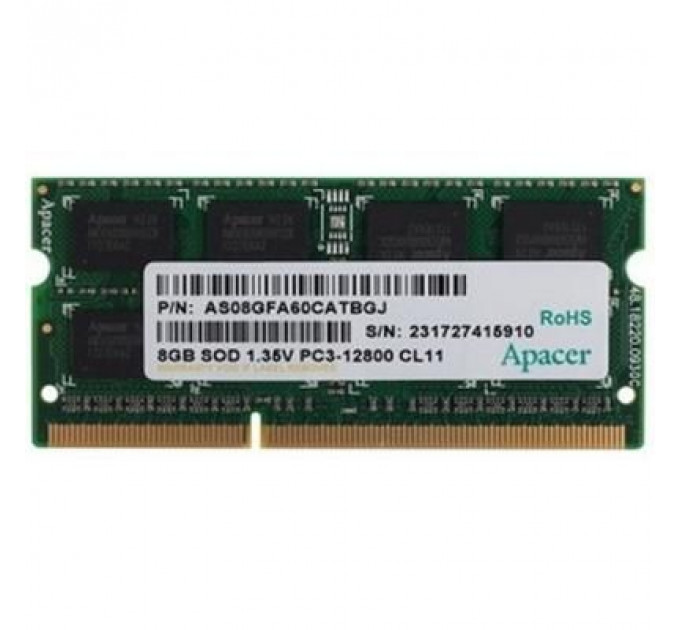 Модуль пам'яті для ноутбука SoDIMM DDR3 8GB 1600 MHz Apacer (DV.08G2K.KAM)