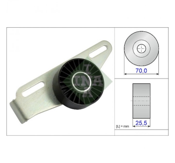 INA Ролик натягувача ременя INA 531 0868 10