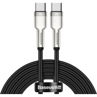 Дата кабель USB-C to USB-C 2.0m 100W metal black Baseus (CATJK-D01)