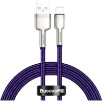 Дата кабель USB 2.0 AM to Lightning 2.0m 2.4A metal purple Baseus (CALJK-B05)