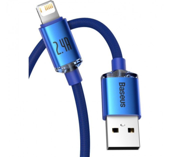 Baseus Дата кабель USB 2.0 AM to Lightning 2.0m 2.4A blue Baseus (CAJY000103)