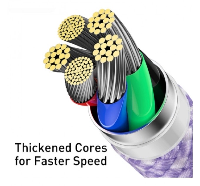 Baseus Дата кабель USB-C to Lightning 2.0m 20W purple Baseus (CALD000105)