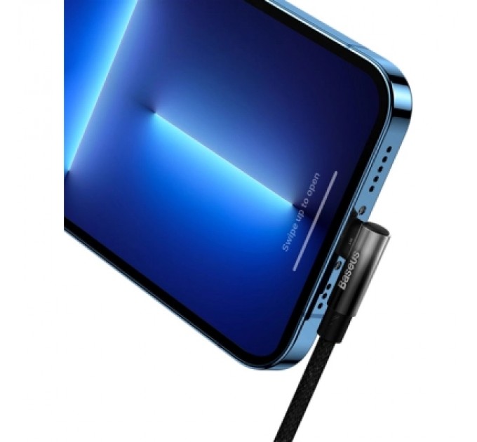 Baseus Дата кабель USB-C to Lightning 1.0m 20W 90° corner black Baseus (CAVP000201)