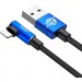 Baseus Дата кабель USB 2.0 AM to Lightning 2.0m 1.5A 90° corner blue Baseus (CALMVP-A03)